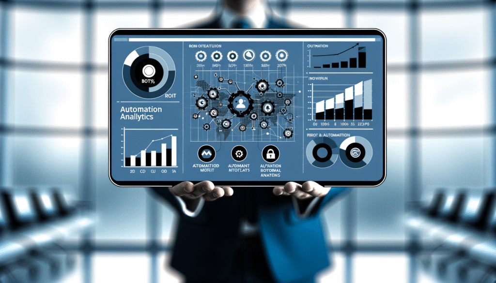 Business automation case studies ROI dashboard showing workflow optimization results