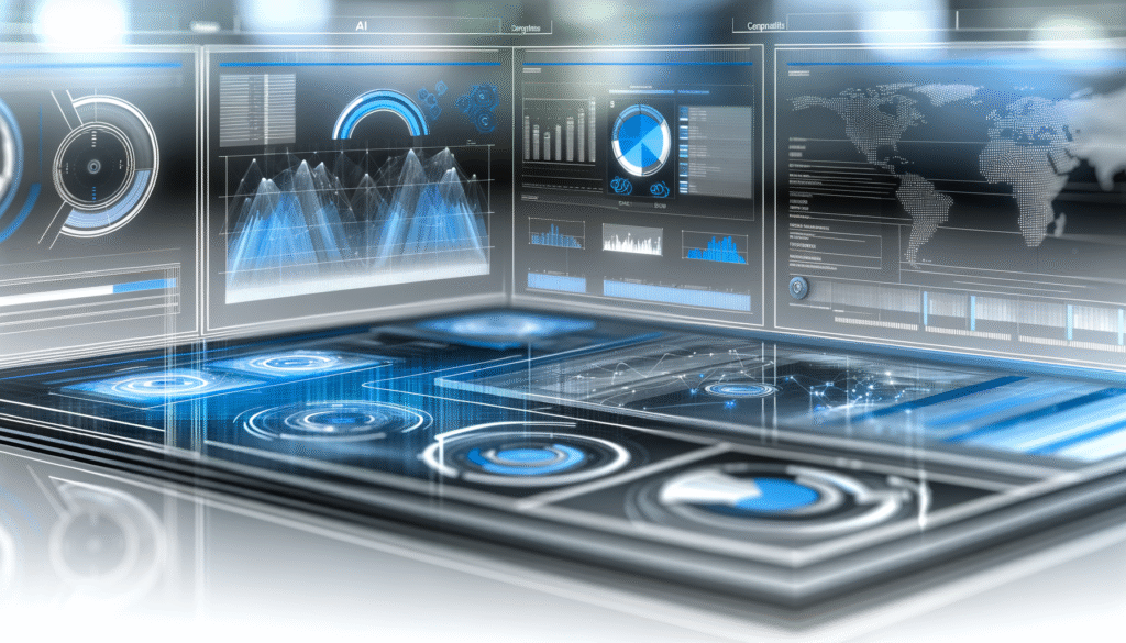 Business automation trends dashboard showing AI-powered workflow optimization and intelligent process automation analytics