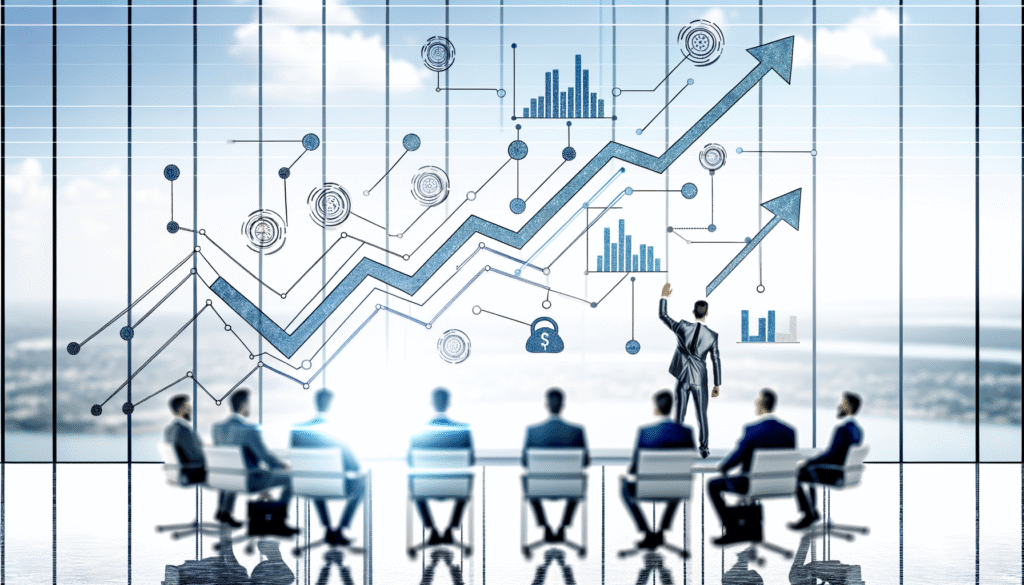Business automation success stories visualization showing transformation metrics and workflow improvements