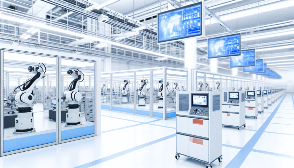 Manufacturing automation case study showing 70% efficiency improvement through strategic automation implementation