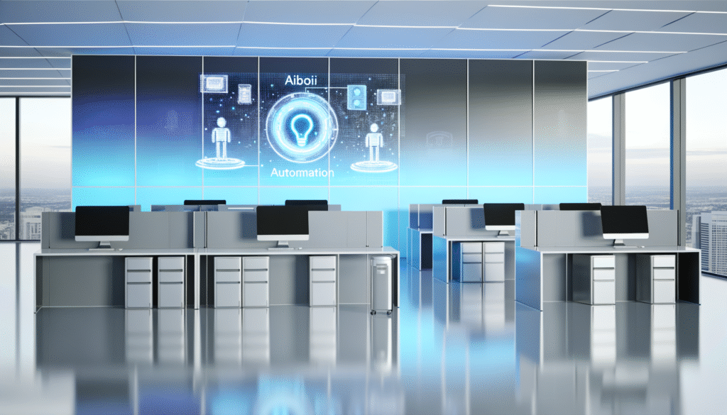 AI automation trends 2026 modern office technology interface