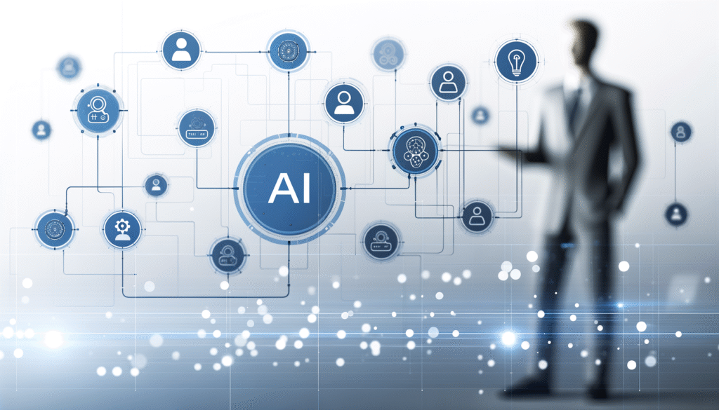 AI automation trends 2026 showing interconnected digital workflows and intelligent process optimization