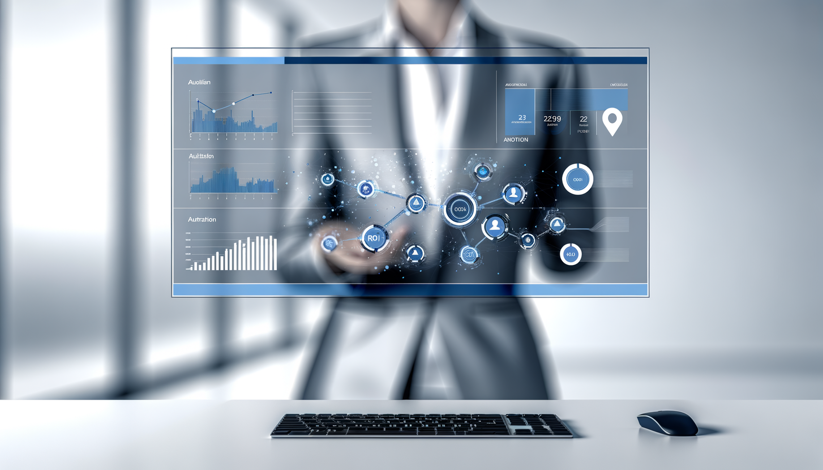 Automation case studies dashboard showing business process optimization ROI metrics and analytics
