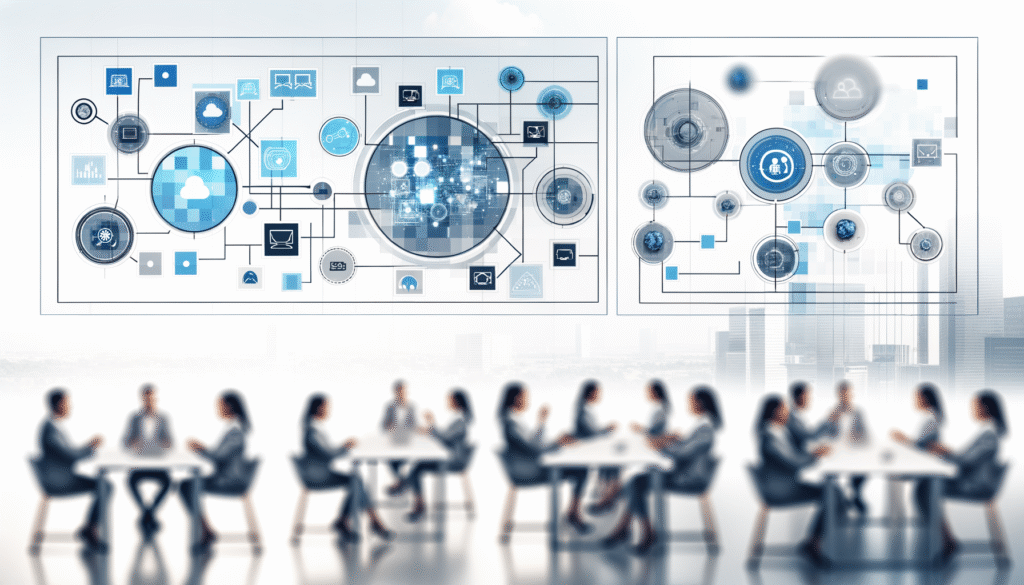 Business automation case studies dashboard showing workflow efficiency and operational improvements