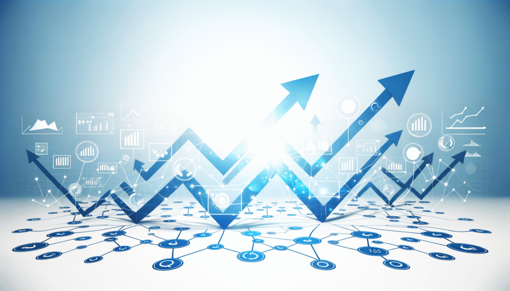 Business success stories visualization showing transformative automation impact and growth metrics
