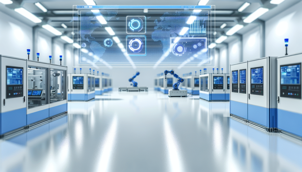 Manufacturing automation success story showing 40% efficiency boost in production facility