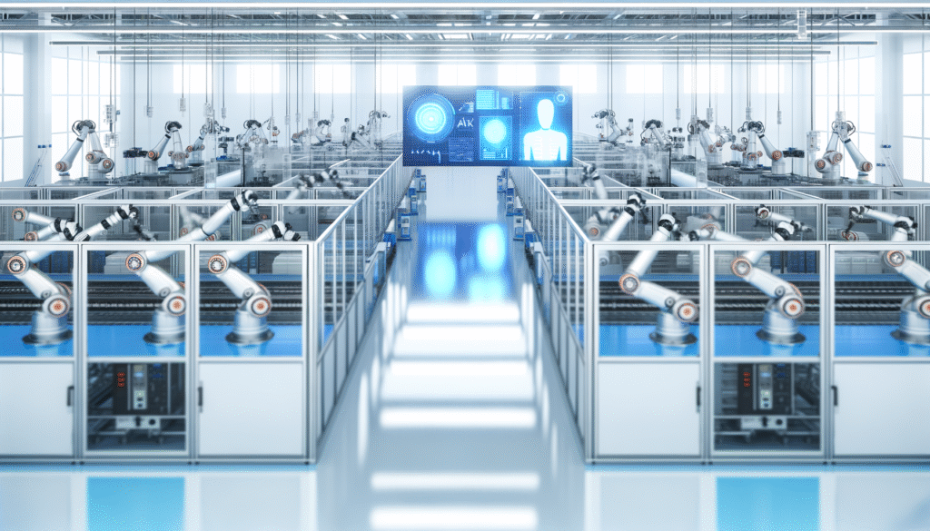 Manufacturing automation success story showing smart factory with intelligent workflow systems