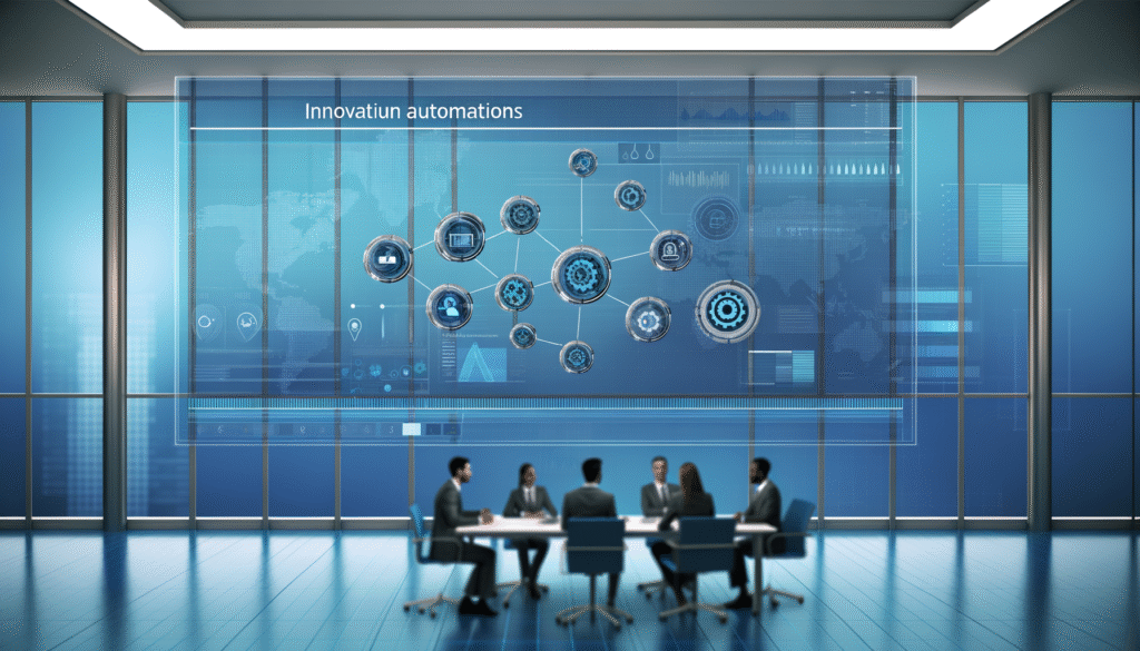 Automation case studies workflow dashboard showing business process improvements