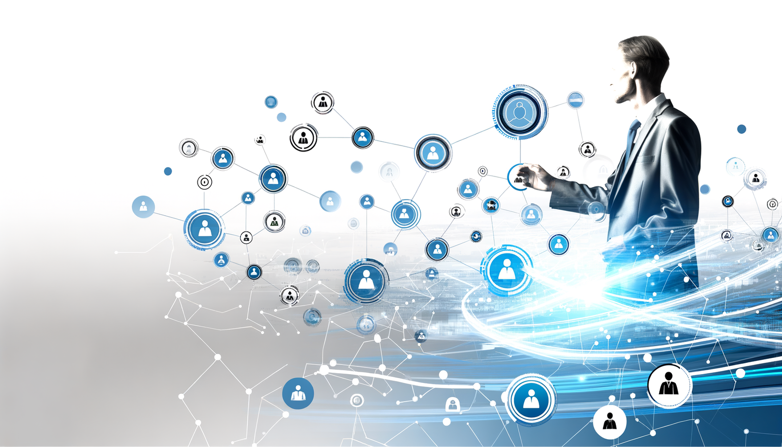 Business automation case studies showing interconnected workflows and efficiency improvements