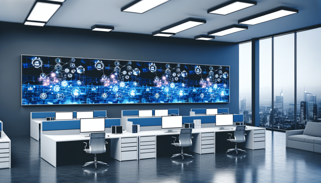 Business automation case studies dashboard showing workflow optimization and efficiency metrics