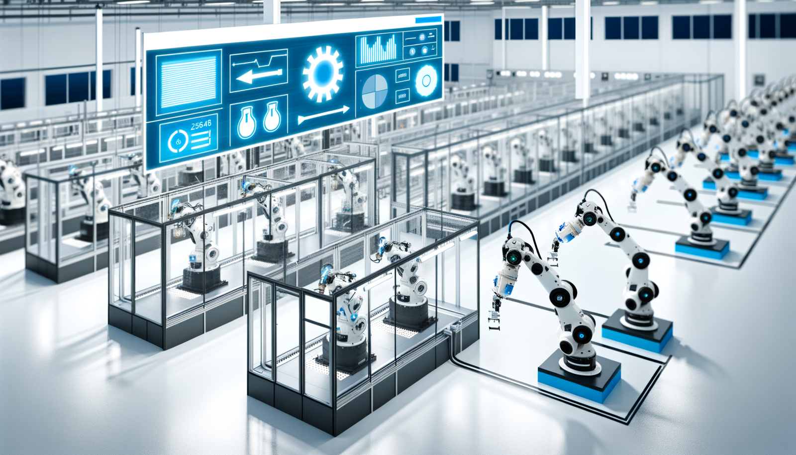 Manufacturing automation success story showing 75% efficiency improvements through intelligent production systems