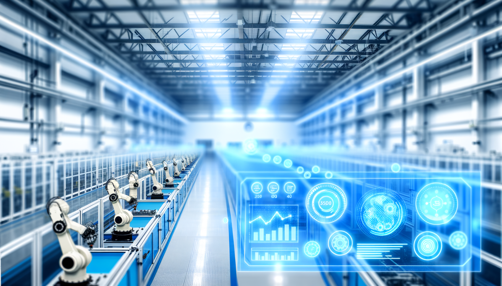 Smart manufacturing automation success story showing efficient production workflows and cost reduction metrics