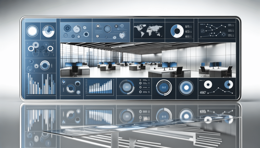 Business automation case studies dashboard showing ROI metrics and efficiency improvements