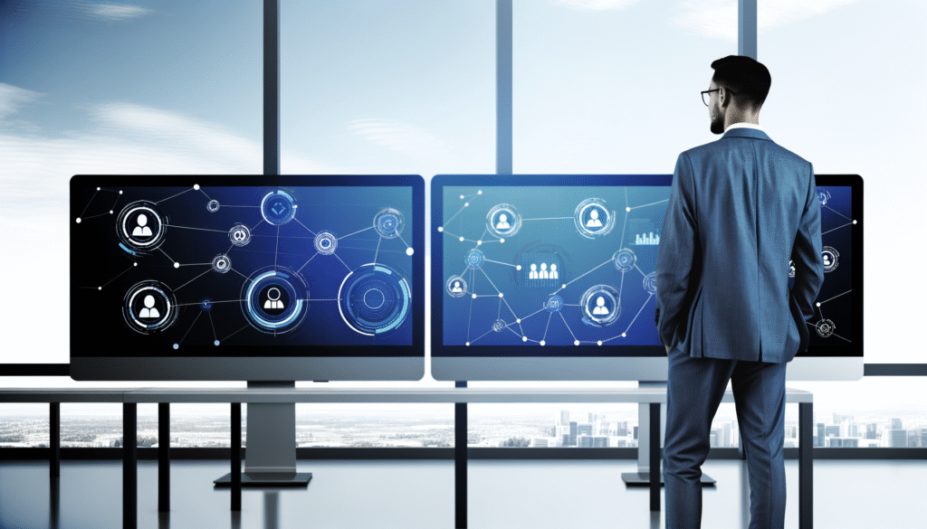 Customer success automation transformation showing connected business processes and growth metrics