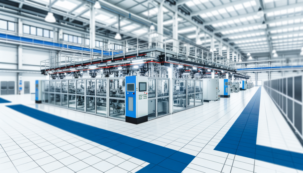 Manufacturing automation success story showing AI-powered production systems and efficiency improvements