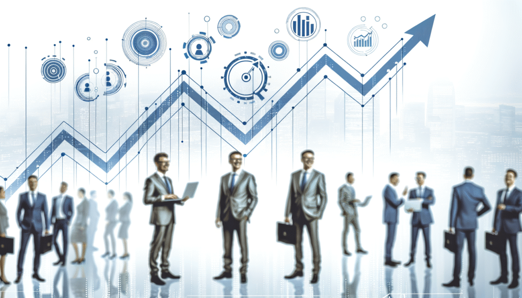 Automation success stories visualization showing business transformation and operational excellence metrics