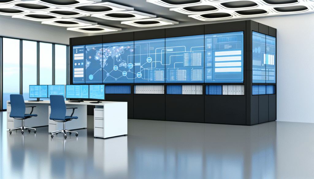 Business automation case studies showing workflow efficiency dashboards and process optimization results